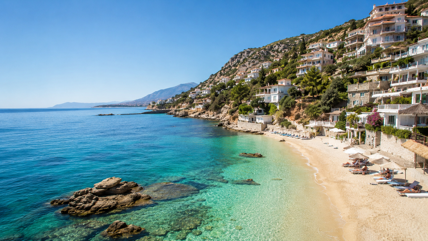 Costa de Albania con mar turquesa, uno de los países baratos para viajar desde España en 2026