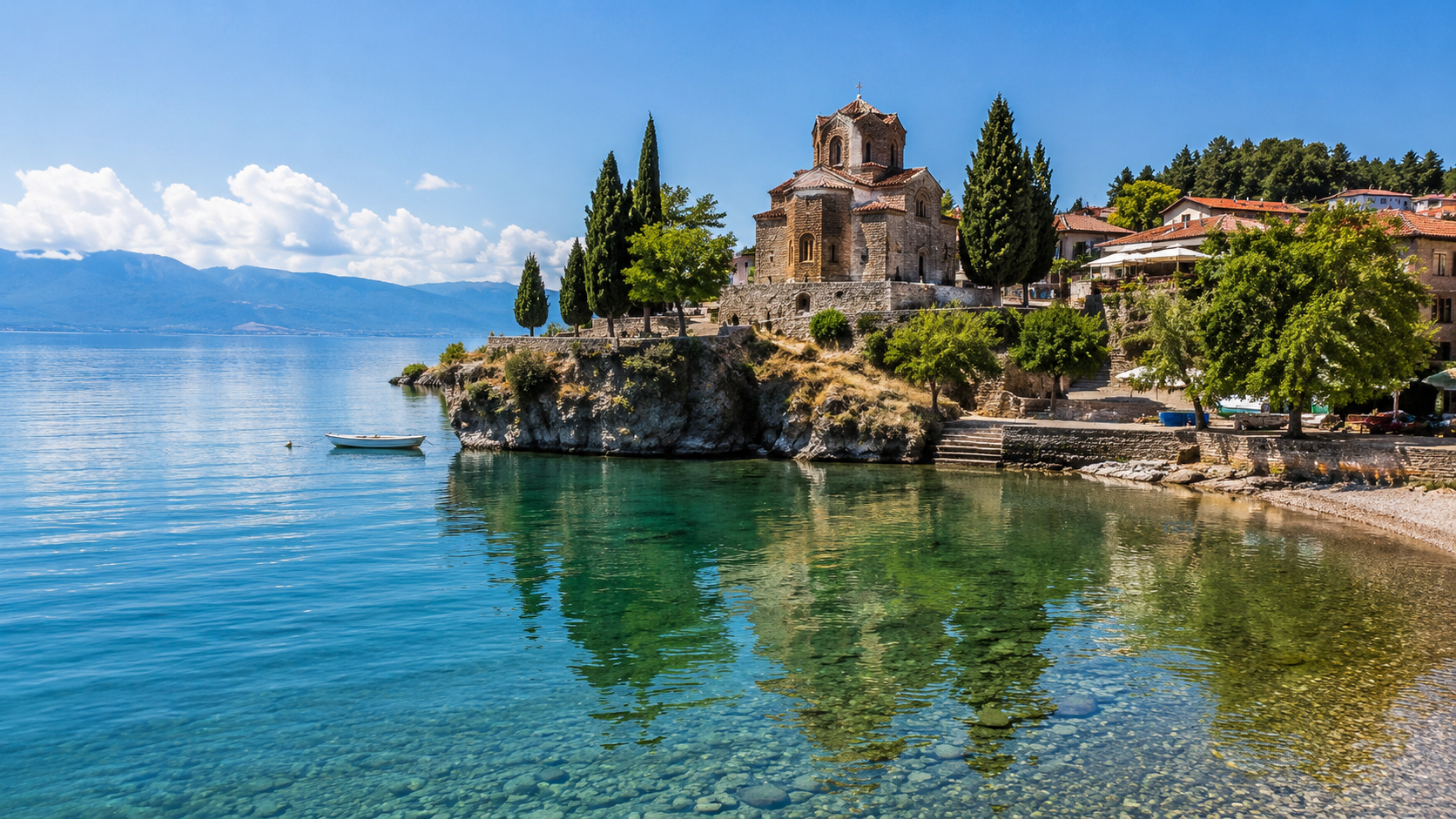 Lago Ohrid en Macedonia del Norte, destino barato con naturaleza y cultura
