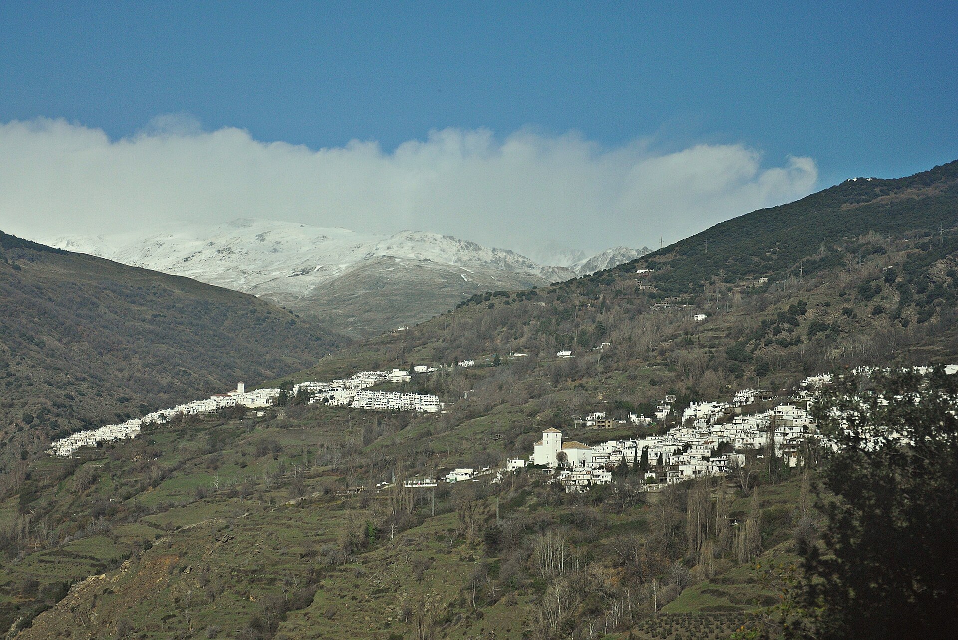 Pueblos de Bubión y Capileira en la Alpujarra granadina