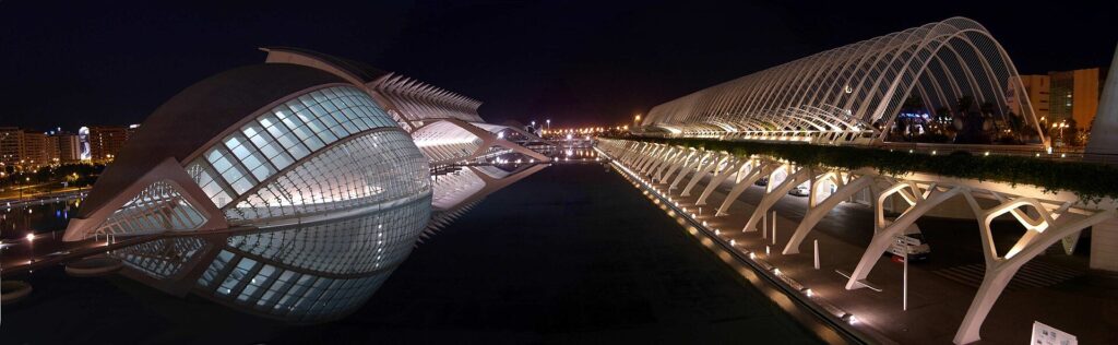 Panorámica de la Ciudad de las Artes y las Ciencias de Valencia