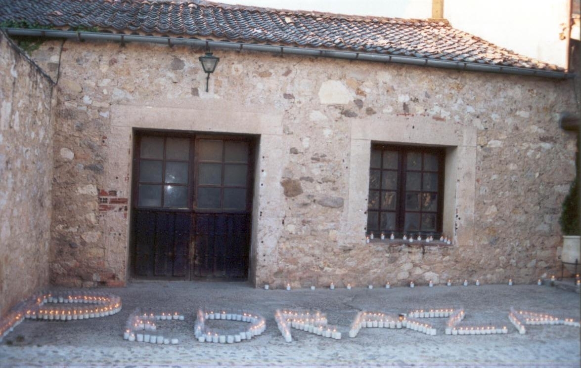 Plaza Mayor de Pedraza al atardecer